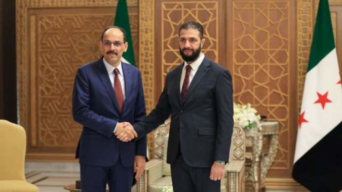 MİT Başkanı İbrahim Kalın, Suriye Cumhurbaşkanı Ahmed Şara ile Görüştü